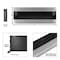 Hastings Home 54-inch Electric Fireplace Wall Mounted with LED Fire and Ice Flame (Stainless Steel) 143468UKC - alternate 2